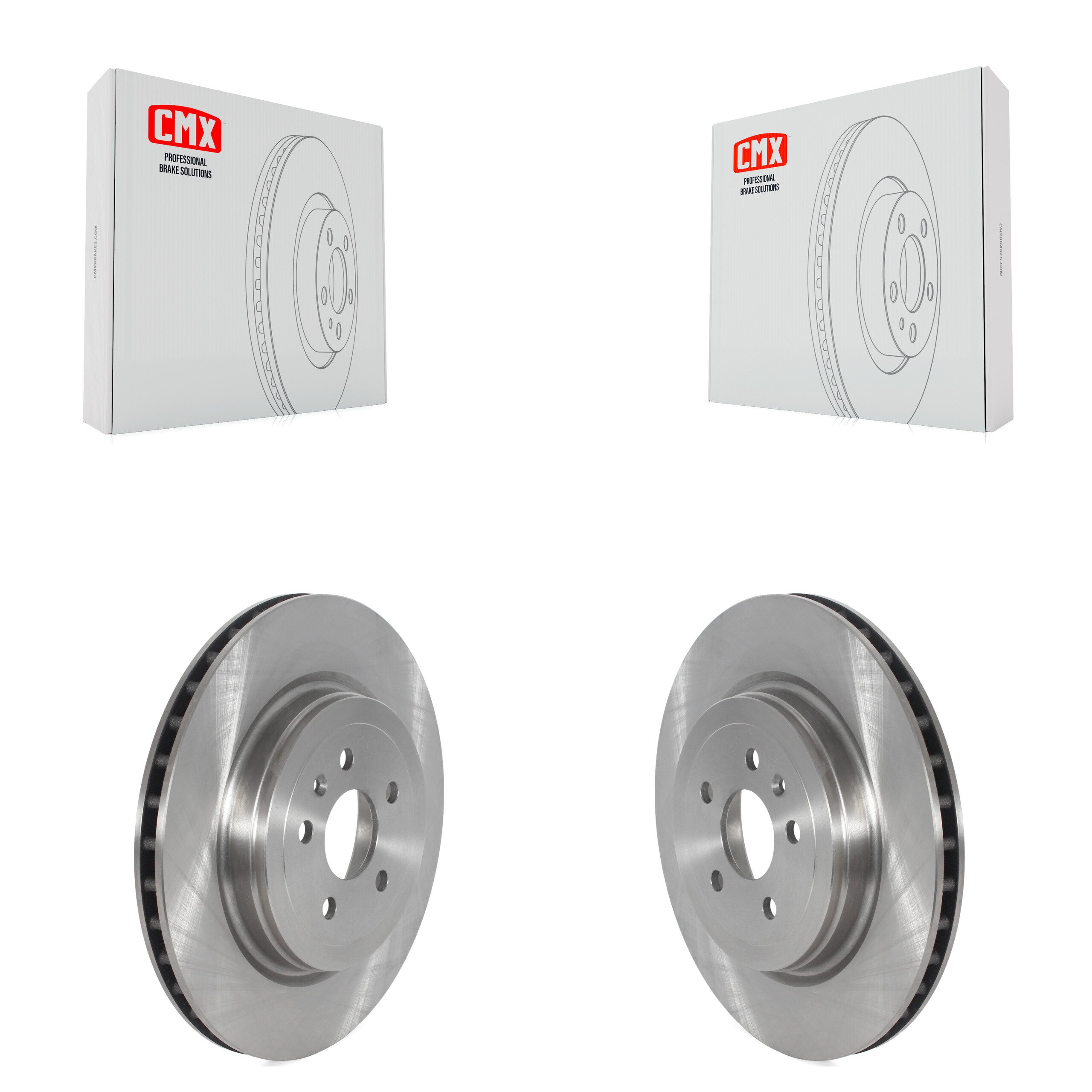 Rear Disc Brake Rotors Pair For Tesla S X K8-102349