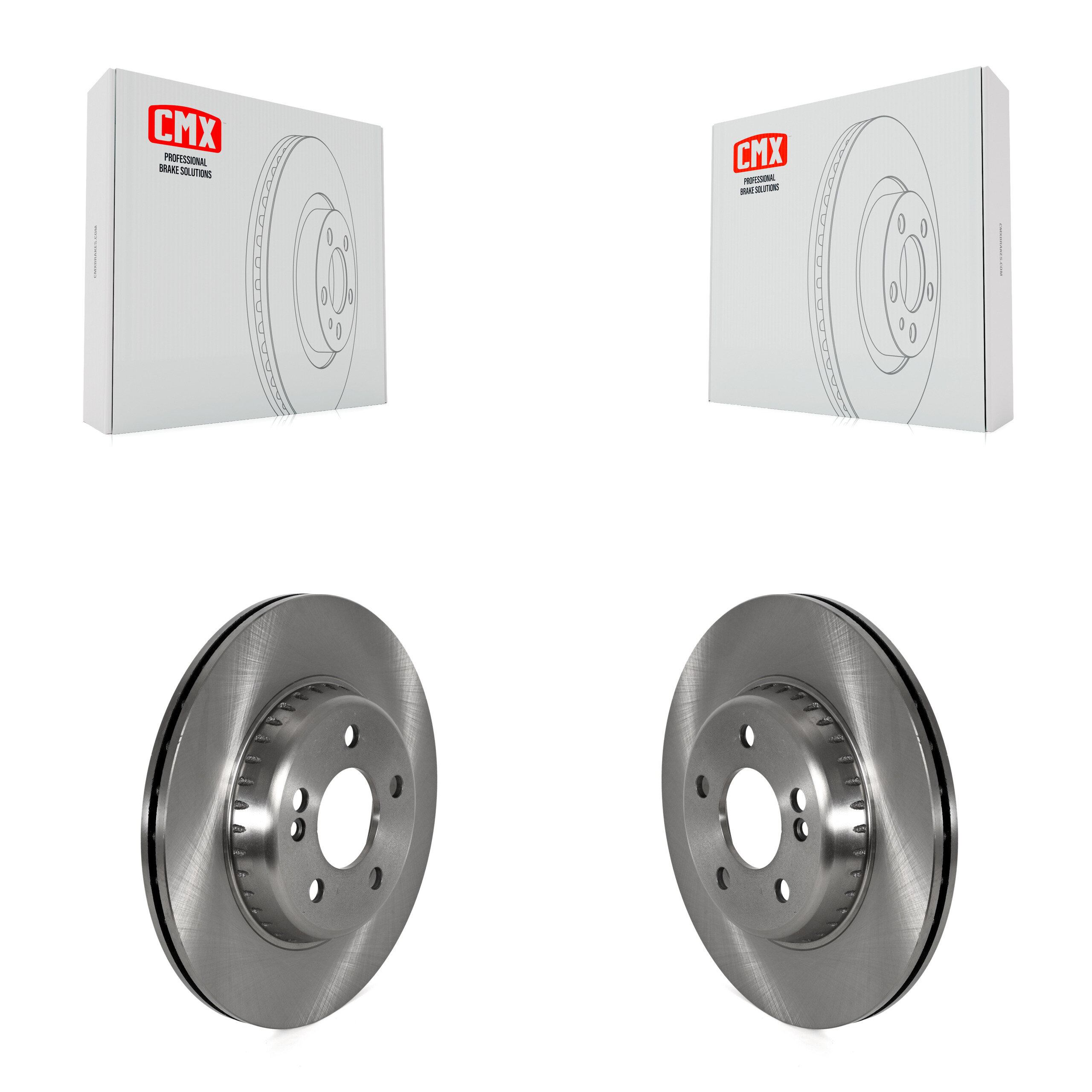 Rear Disc Brake Rotors Pair For Mercedes-Benz C300 E300 C400 E350 C350e K8-102452