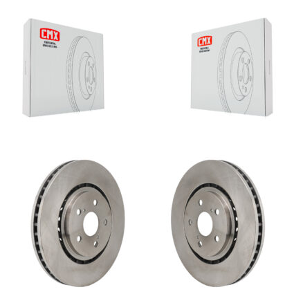 Front Brake Rotors Pair For Toyota Sienna RAV4 Prime bZ4X Subaru Solterra Lexus NX450h+ K8-102588