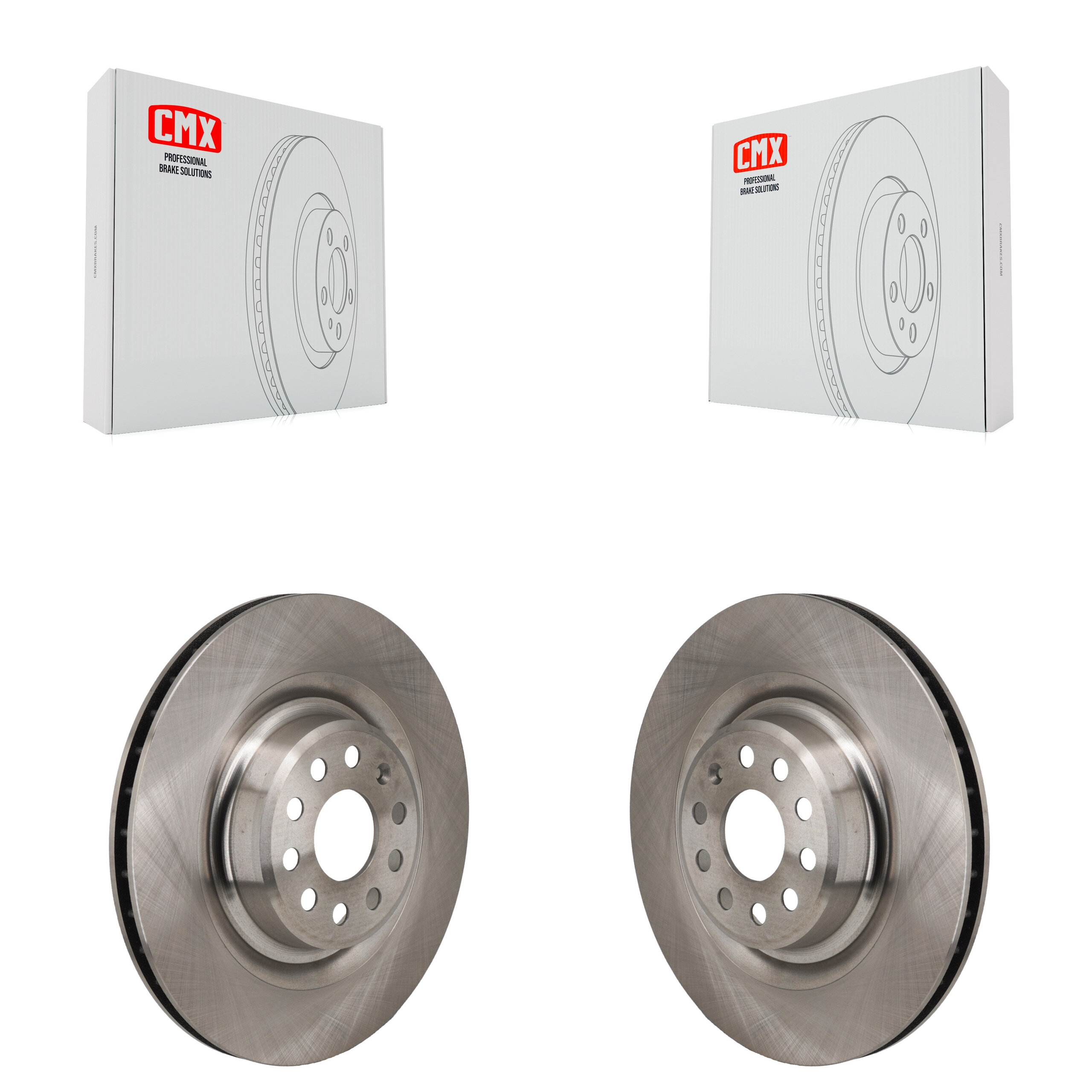 Rear Disc Brake Rotors Pair For Tesla S K8-102632