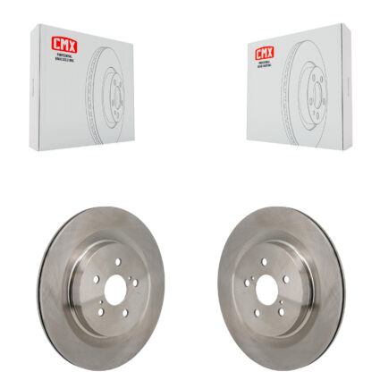 Rear Disc Brake Rotors Pair For Toyota Highlander Lexus RX350 RX350h RX500h K8-102651