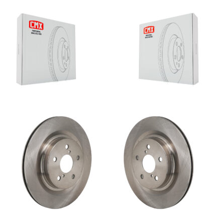 Rear Brake Rotor Pair For Toyota Sienna Lexus RAV4 Prime NX350h bZ4X NX350 Subaru Solterra K8-102653