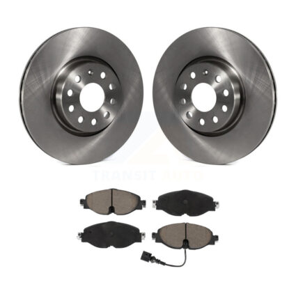 Front Brake Rotor & Ceramic Pad Kit For Volkswagen Golf Taos Audi GTI Jetta A3 Quattro TT K8C-100051