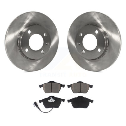 Front Brake Rotors & Ceramic Pad Kit For Volkswagen Jetta With 239mm Diameter Rotor K8C-100078