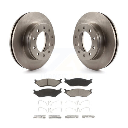Front Brake Rotor And Ceramic Pad Kit For Ford F-450 Super Duty F-550 International CF500 K8C-100129