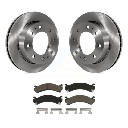 Front Brake Rotors Ceramic Pad Kit For GMC Chevrolet Sierra 2500 HD Silverado Savana 3500 K8C-100135