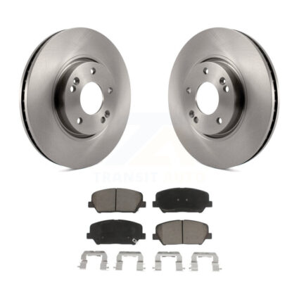 Front Disc Brake Rotors And Ceramic Pads Kit For Kia Forte Forte5 Koup K8C-100143