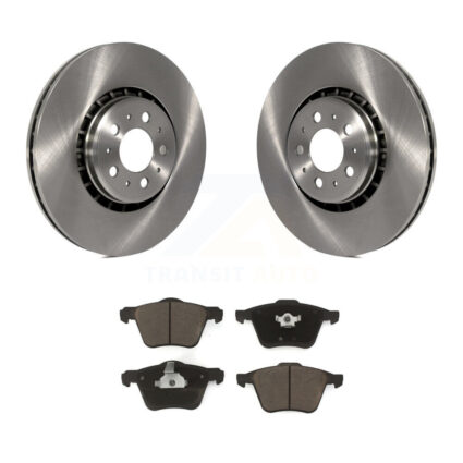 Front Brake Rotors & Ceramic Pad Kit For 03-14 Volvo XC90 With 336mm Diameter Rotor K8C-100149