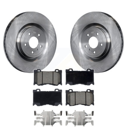 Front Brake Rotors & Ceramic Pad Kit For INFINITI Q50 G37 Nissan 370Z Q60 M37 FX50 Z QX70 K8C-100160