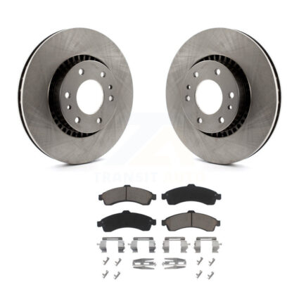 Front Brake Rotors & Ceramic Pad Kit For Chevrolet GMC Trailblazer Envoy XL EXT SSR Buick K8C-100196