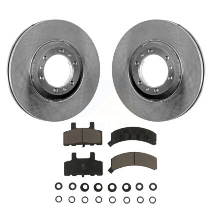 Front Brake Rotors & Ceramic Pad Kit For Cadillac DeVille Fleetwood 60 Special Commercial K8C-100252