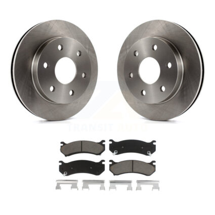 Front Brake Rotor Ceramic Pad Kit For Chevrolet GMC Silverado 1500 Sierra Avalanche Yukon K8C-100255