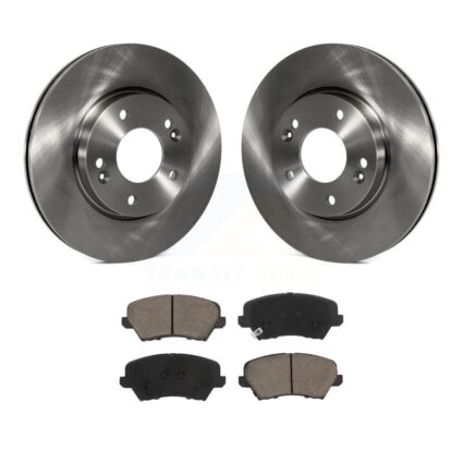 Front Brake Rotor & Ceramic Pad Kit For Kia Forte Hyundai Elantra GT Veloster Forte5 Koup K8C-100280
