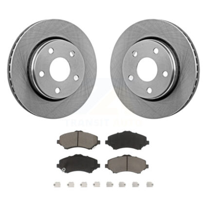 Front Disc Brake Rotors And Ceramic Pads Kit For Jeep Wrangler JK K8C-100288