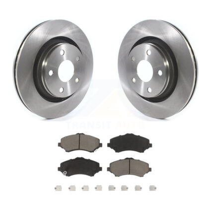Front Brake Rotors & Ceramic Pad Kit For Jeep Wrangler JK With 332mm Diameter Rotor K8C-100289