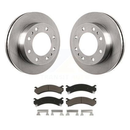 Front Brake Rotors Ceramic Pad Kit For GMC Chevrolet Savana 3500 Express Sierra Silverado K8C-100290