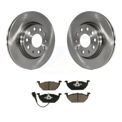 Front Brake Rotors & Ceramic Pad Kit For Volkswagen Jetta With 280mm Diameter Rotor K8C-100345