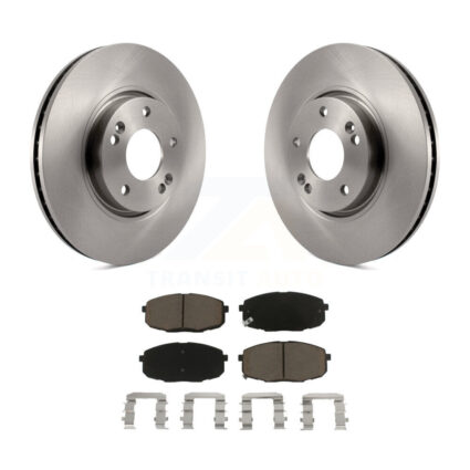 Front Disc Brake Rotors And Ceramic Pads Kit For Kia Forte Koup Forte5 K8C-100398