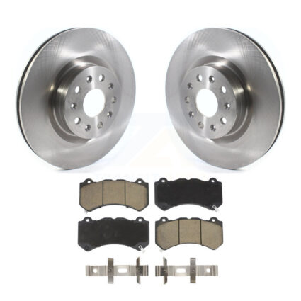 Front Brake Rotors & Ceramic Pad Kit For 2016 Cadillac CTS Vsport Premium with RWD K8C-100420