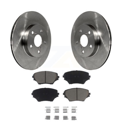 Front Brake Rotors & Ceramic Pad Kit For 2001-2003 Toyota RAV4 BATTERY EV (EV BEV) engine K8C-100433