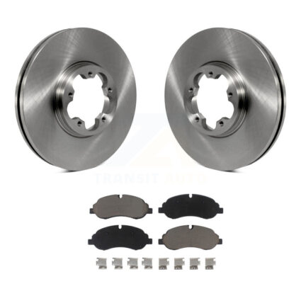 Front Brake Rotors Ceramic Pad Kit For 2015-2019 Ford Transit-250 Transit-150 Transit-350 K8C-100446