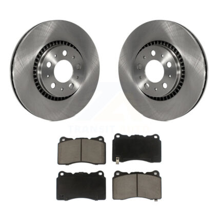 Front Brake Rotor Ceramic Pad Kit For 2005-2007 Volvo V70 With 305mm Diameter K8C-100482