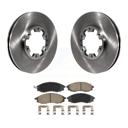 Front Disc Brake Rotors And Ceramic Pads Kit For Nissan Xterra Frontier K8C-100530