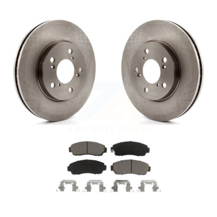 Front Disc Brake Rotors And Ceramic Pads Kit For 2005-2010 Honda Odyssey K8C-100533