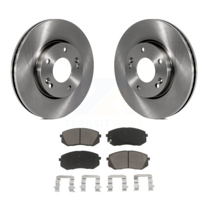 Front Disc Brake Rotors And Ceramic Pads Kit For 2007-2009 Kia Rondo K8C-100536