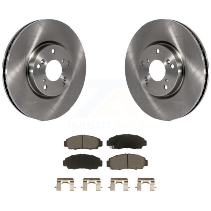 Front Disc Brake Rotors And Ceramic Pad Kit For 2004-2005 Acura TL Automatic transmission K8C-100549