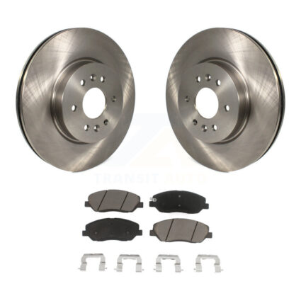 Front Disc Brake Rotors And Ceramic Pads Kit For 2009-2011 Kia Borrego K8C-100555