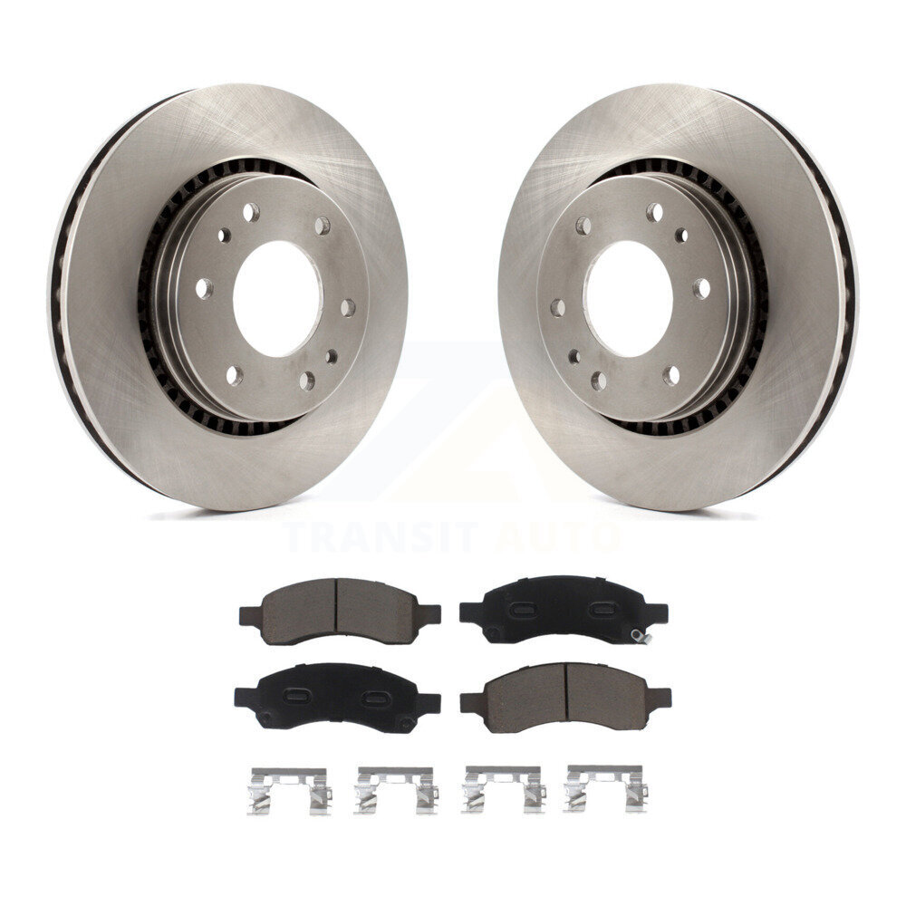 Front Brake Rotor Ceramic Pad Kit For Chevrolet Trailblazer GMC Envoy Buick Rainier Isuzu K8C-100574
