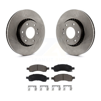 Front Brake Rotor & Ceramic Pad Kit For Chevrolet Trailblazer GMC Envoy XL EXT Buick Saab K8C-100576