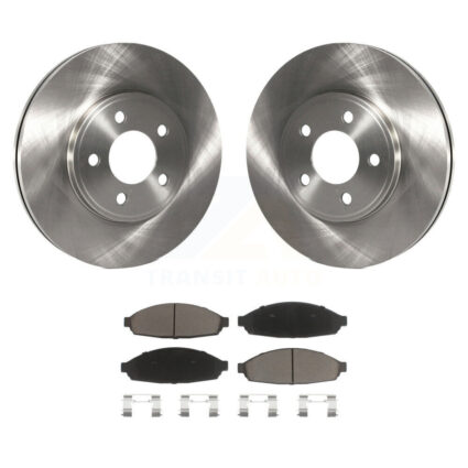 Front Brake Rotors Ceramic Pad Kit For Ford Crown Victoria Lincoln Town Car Mercury Grand K8C-100583