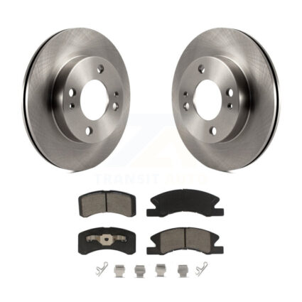 Front Disc Brake Rotors And Ceramic Pads Kit For 2014-2015 Mitsubishi Mirage K8C-100618