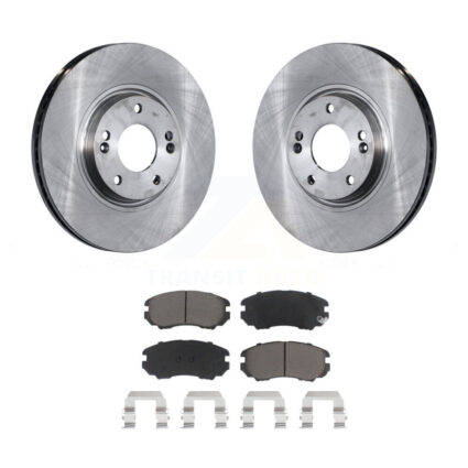 Front Disc Brake Rotors And Ceramic Pads Kit For Hyundai Azera Kia Amanti K8C-100622