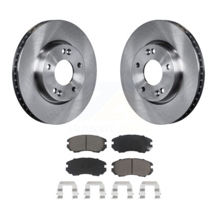 Front Disc Brake Rotors And Ceramic Pads Kit For 2010-2011 Kia Soul 2.0L K8C-100623