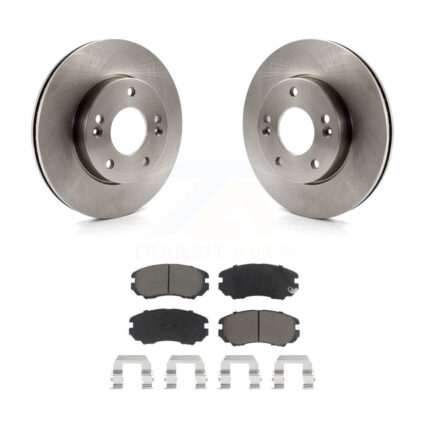 Front Disc Brake Rotors And Ceramic Pads Kit For 2010-2011 Kia Soul 1.6L K8C-100624