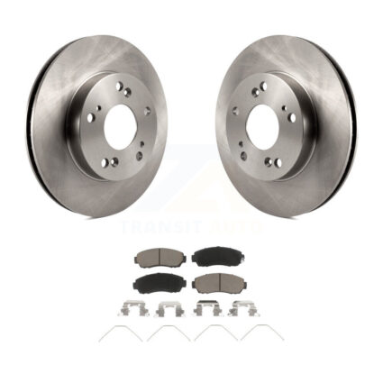 Front Brake Rotor And Ceramic Pad Kit For 2015 Honda Civic LX SE with Manual transmission K8C-100633