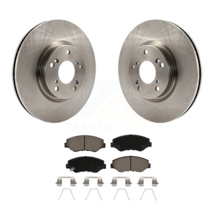 Front Disc Brake Rotors And Ceramic Pads Kit For Honda Civic CR-V Acura ILX K8C-100636