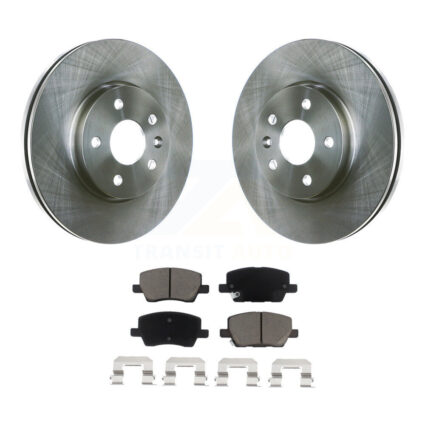 Front Disc Brake Rotors And Ceramic Pads Kit For 2018-2020 Chevrolet Sonic K8C-100646