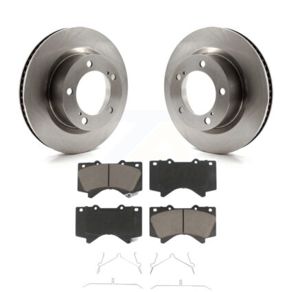 Front Disc Brake Rotors And Ceramic Pads Kit For Lexus LX570 Toyota Land Cruiser K8C-100653