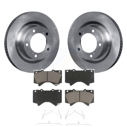 Front Disc Brake Rotor Ceramic Pad Kit For Toyota Tundra Sequoia Lexus LX570 Land Cruiser K8C-100654