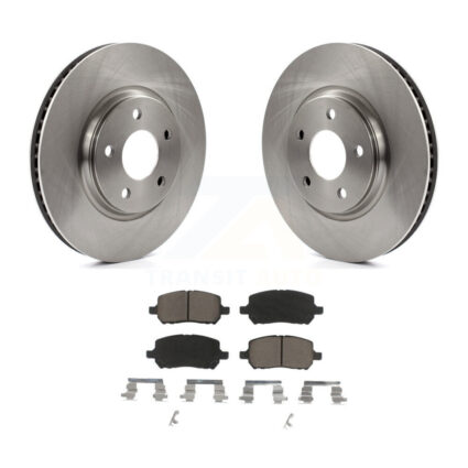 Front Disc Brake Rotors And Ceramic Pads Kit For 2010 Pontiac G5 With Rear Brakes K8C-100656