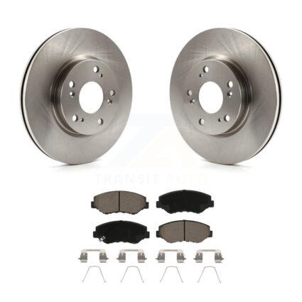 Front Disc Brake Rotors And Ceramic Pads Kit For 2013 Acura ILX 2.0L K8C-100658