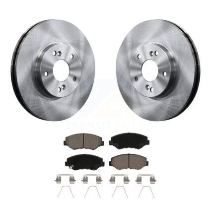 Front Disc Brake Rotors And Ceramic Pads Kit For Honda Pilot Accord K8C-100667