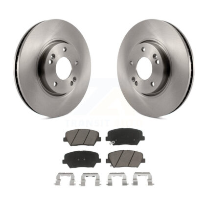 Front Disc Brake Rotors And Ceramic Pads Kit For 2014-2017 Kia Rondo K8C-100694