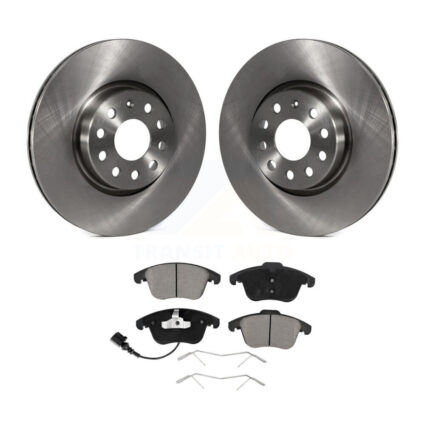 Front Brake Rotors & Ceramic Pad Kit For Volkswagen Tiguan Passat Audi Q3 Quattro Limited K8C-100702