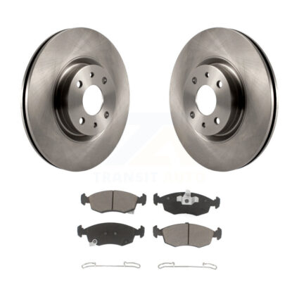 Front Disc Brake Rotors And Ceramic Pads Kit For Fiat 500 K8C-100703