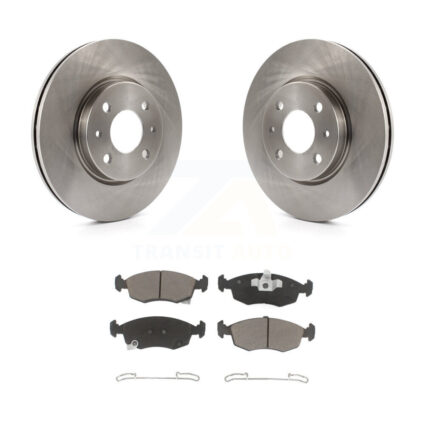 Front Disc Brake Rotors And Ceramic Pads Kit For Fiat 500 K8C-100704